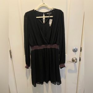 Forever 21 plus size party dress, sheer arms long sleeve